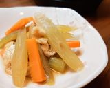 レンジで簡単！春の味。ふきの煮物作り方5写真