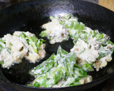つくしと野草、高野豆腐のかき揚げ作り方4写真