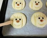 かわいいお顔の白いミルクパン＊母の日にも作り方8写真