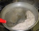 ゆで豚スタミナにんにくソースがけ☆白切肉作り方3写真