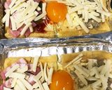 油揚げの2種のピザ風...。卵もプラス。作り方4写真