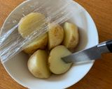 キャベツとじゃがいもの豚ひき肉ソース作り方2写真