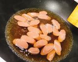 超簡単☆小松菜とソーセージの煮浸し作り方3写真