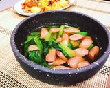 超簡単☆小松菜とソーセージの煮浸し作り方6写真