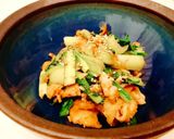 簡単!栄養満点◎豚肉と小松菜の旨味炒め♪作り方3写真