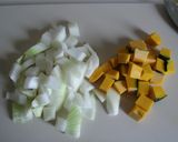 甘い☆カボチャと枝豆のスープ作り方1写真
