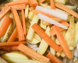 キノコと細切り野菜たっぷり玉子とじ鍋作り方1写真