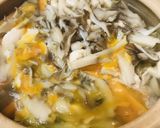 キノコと細切り野菜たっぷり玉子とじ鍋作り方4写真