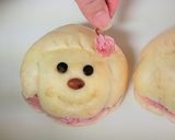 桜ミルクあんパン*お花見作り方6写真