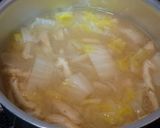 白菜と玉ねぎの味噌汁♪作り方3写真