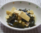 生ワカメと油揚げのさっと煮♪作り方5写真