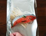 ローズマリーとレモン香る鮭のホイル焼き。作り方9写真
