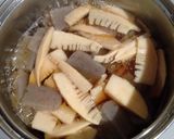 タケノコとこんにゃくの煮物作り方3写真