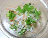 ポン酢で美味しい揚げたブリと香味野菜作り方1写真