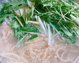 釜揚げ桜海老と水菜のペペロンチーノ風作り方3写真