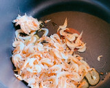 釜揚げ桜海老と水菜のペペロンチーノ風作り方6写真