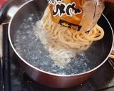 ズボラ飯☆超絶簡単『釜タマ明太うどん』作り方1写真