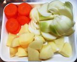 ストウブで無水カレー(カレールー使用)❁作り方1写真