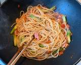 アスパラとベーコンのトマトパスタ作り方5写真