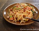アスパラとベーコンのトマトパスタ作り方6写真