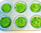 抹茶とホワイトチョコのマフィン♬作り方5写真