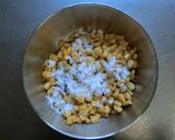 ひき肉の菜の花（コーン）蒸し☆作り方5写真