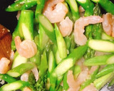 あっさりコク旨！アスパラとエビの塩炒め作り方4写真