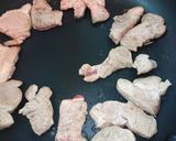 豚肉と白ネギの卵黄&鶏ガラつけ、想像以上作り方2写真