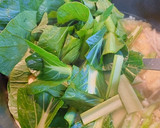 簡単！小松菜（水菜）とえのきの中華スープ作り方5写真