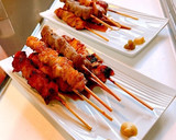 焼き鳥を柚子胡椒や辛子で♪作り方1写真