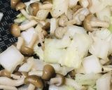 のこり具焼飯①●白菜とシメジのチャーハン作り方2写真