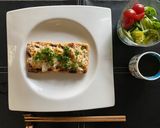 高たんぱく低カロ♪ツナ玉油揚げの和風ピザ作り方5写真