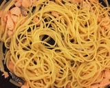 【お店の味】鮭クリームパスタ作り方3写真