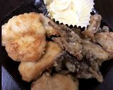 揚げ焼きでカリッ♩胸肉と舞茸の唐揚げ作り方9写真