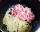 豚こまのトマトクリーム作り方3写真