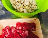 簡単！牛肉とごぼうの甘辛煮作り方1写真