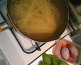 なすとトマトとバジルのパスタん♪作り方1写真