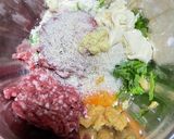セロリの葉っぱと豚挽きバーグ作り方3写真
