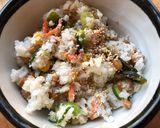 納豆とおからの酢の物のご飯作り方3写真