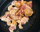 簡単　江戸菜と鶏肉のクリーム煮作り方2写真