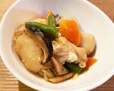 里芋と鶏もも肉の煮物作り方14写真
