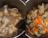 手羽元とキャベツのザクロ酢煮作り方2写真