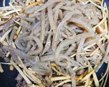 味付け1つ！牛肉とごぼうの炒めもの作り方8写真