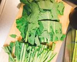 かき菜の おひたし作り方1写真