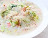 旨味もプラスして、定番【白菜のクリーム煮作り方4写真