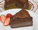 簡単★ホワイトチョコ抹茶のガトーマジック作り方15写真