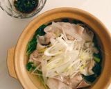 豆苗と豚肉のねぎしゃぶ鍋☆ダイエット！作り方4写真