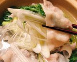 豆苗と豚肉のねぎしゃぶ鍋☆ダイエット！作り方5写真
