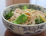 鶏むね肉と錦糸卵と春キャベツの春雨サラダ作り方7写真