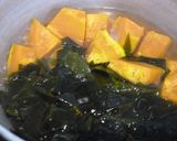 南瓜と生ワカメのさっと煮♪レンチンで時短作り方3写真
